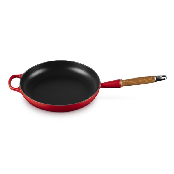 Le Creuset Cast Iron Frying Pan | Wooden Handle | 28cm | 2.6L - Image 11
