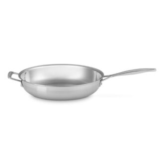 Le Creuset 3-ply Stainless Steel Uncoated Frying Pan | Helper Handle | 30cm