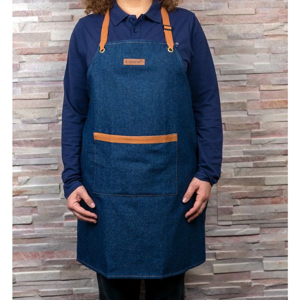 Le Creuset Chef's Apron | Denim | 80x70cm - Image 4
