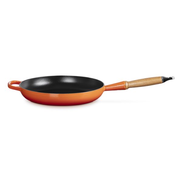 Le Creuset Cast Iron Frying Pan | Wooden Handle | 28cm | 2.6L - Image 5