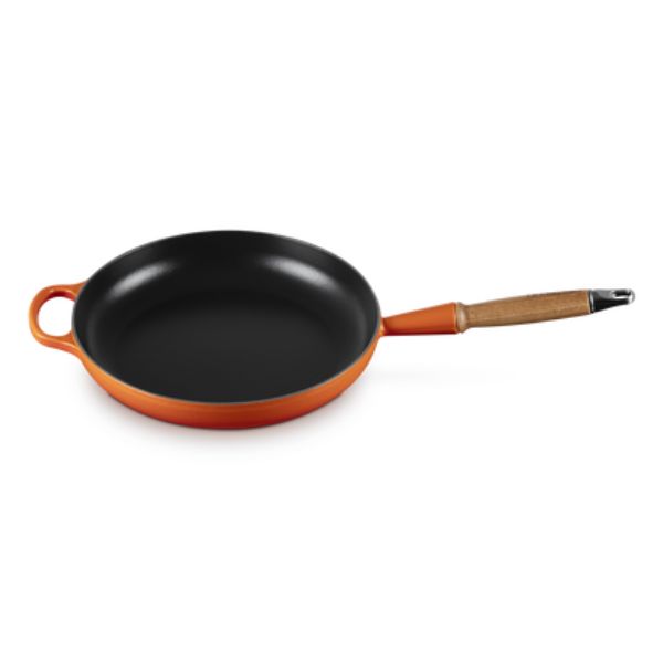 Le Creuset Cast Iron Frying Pan | Wooden Handle | 28cm | 2.6L - Image 6