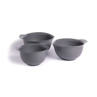 KitchenAid Nesting Mixing Bowl Set | 3pcs | Charcoal Grey