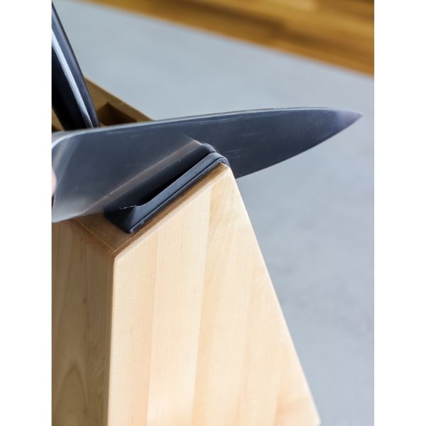 KitchenAid Gourmet Japanese Steel Knife Set | Sharpener | Birchwood | 5pcs - Image 4