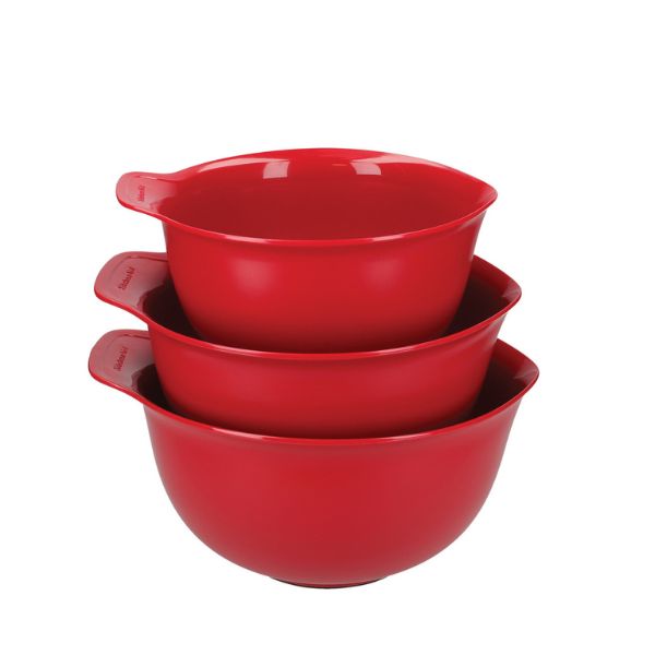 KitchenAid Nesting Mixing Bowl Set | 3pcs | Empire Red - Image 2