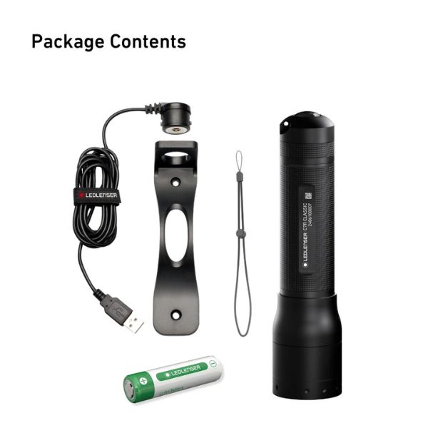 LedLenser C7R Classic Rechargeable Flashlight 1000lm - Image 5