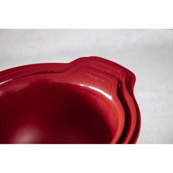 KitchenAid Nesting Mixing Bowl Set | 3pcs | Empire Red - Image 4